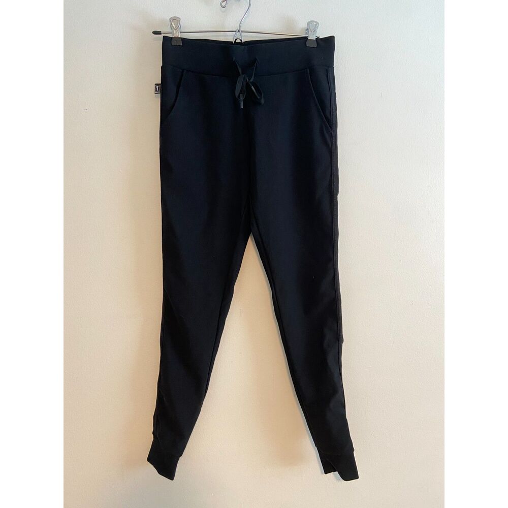 1st Phorm Wavelength Jogger Women's Size S Black Ribbed Knit Fitness Legging
